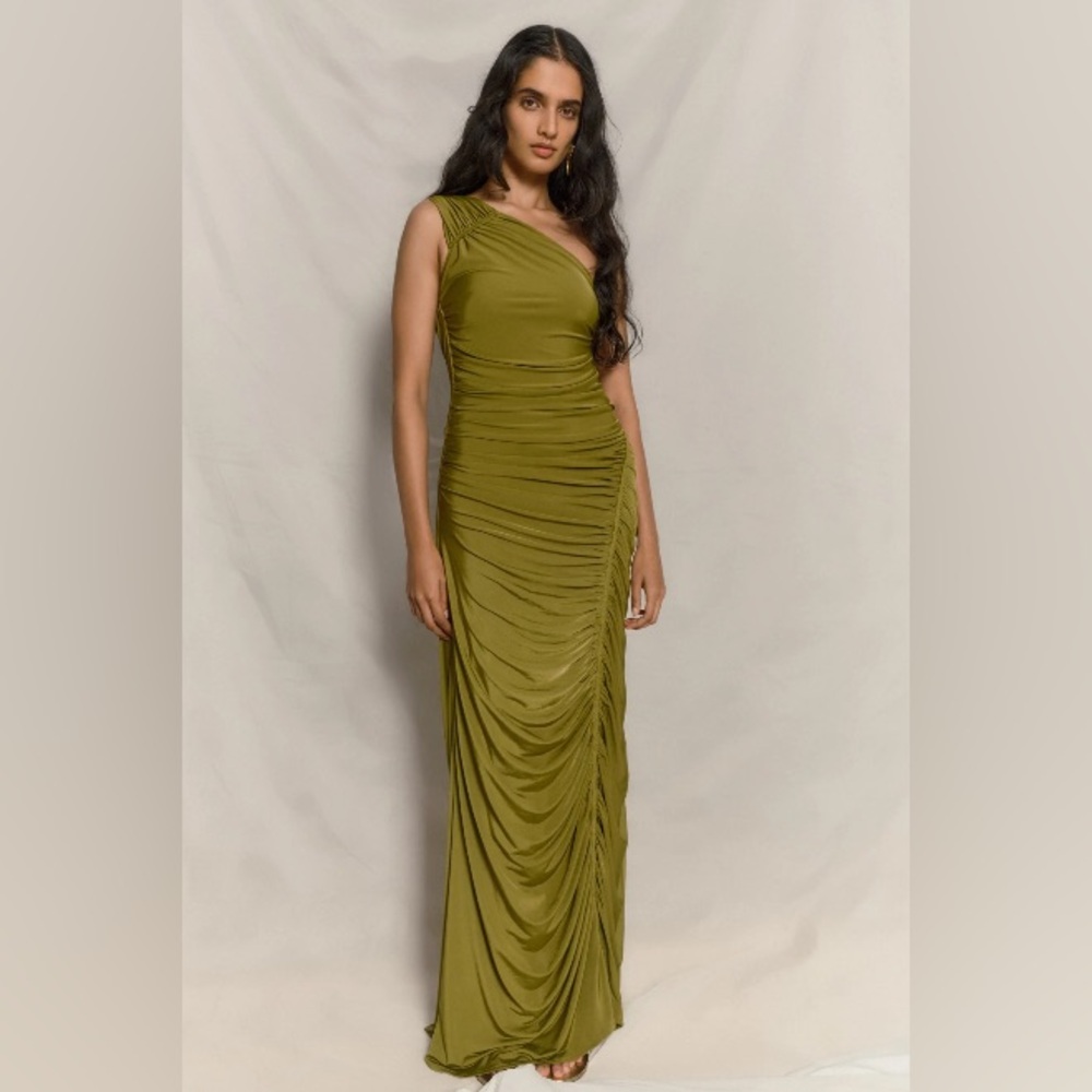 CAPRI Gathered Slinky Maxi Dress XS - Meshki